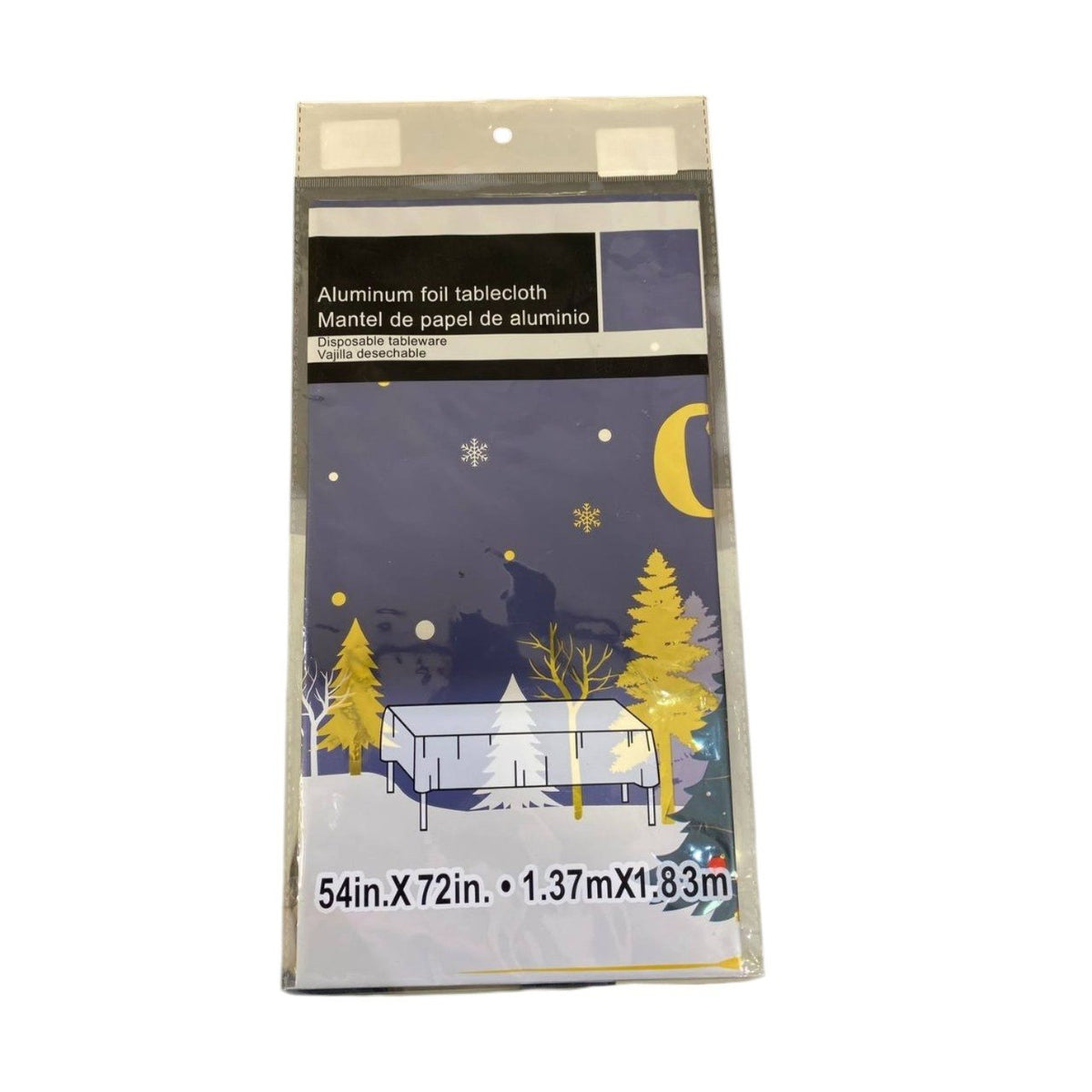 Christmas Aluminum Tablecloth (1.37 x 1.83m)