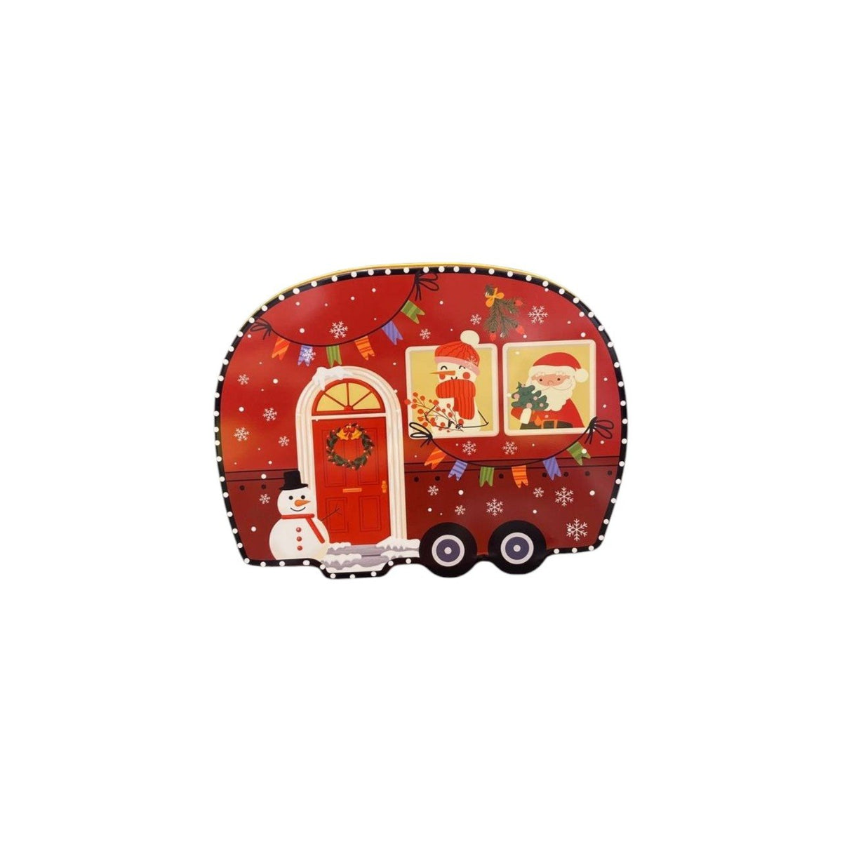 Christmas car in a metal tin