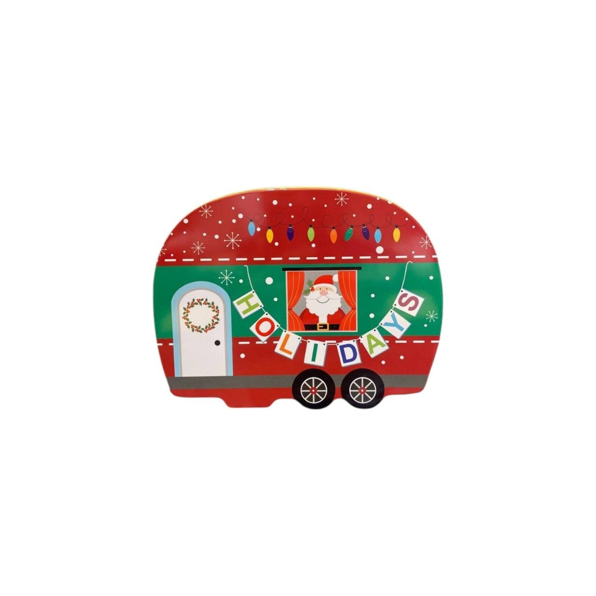 Christmas car in a metal tin