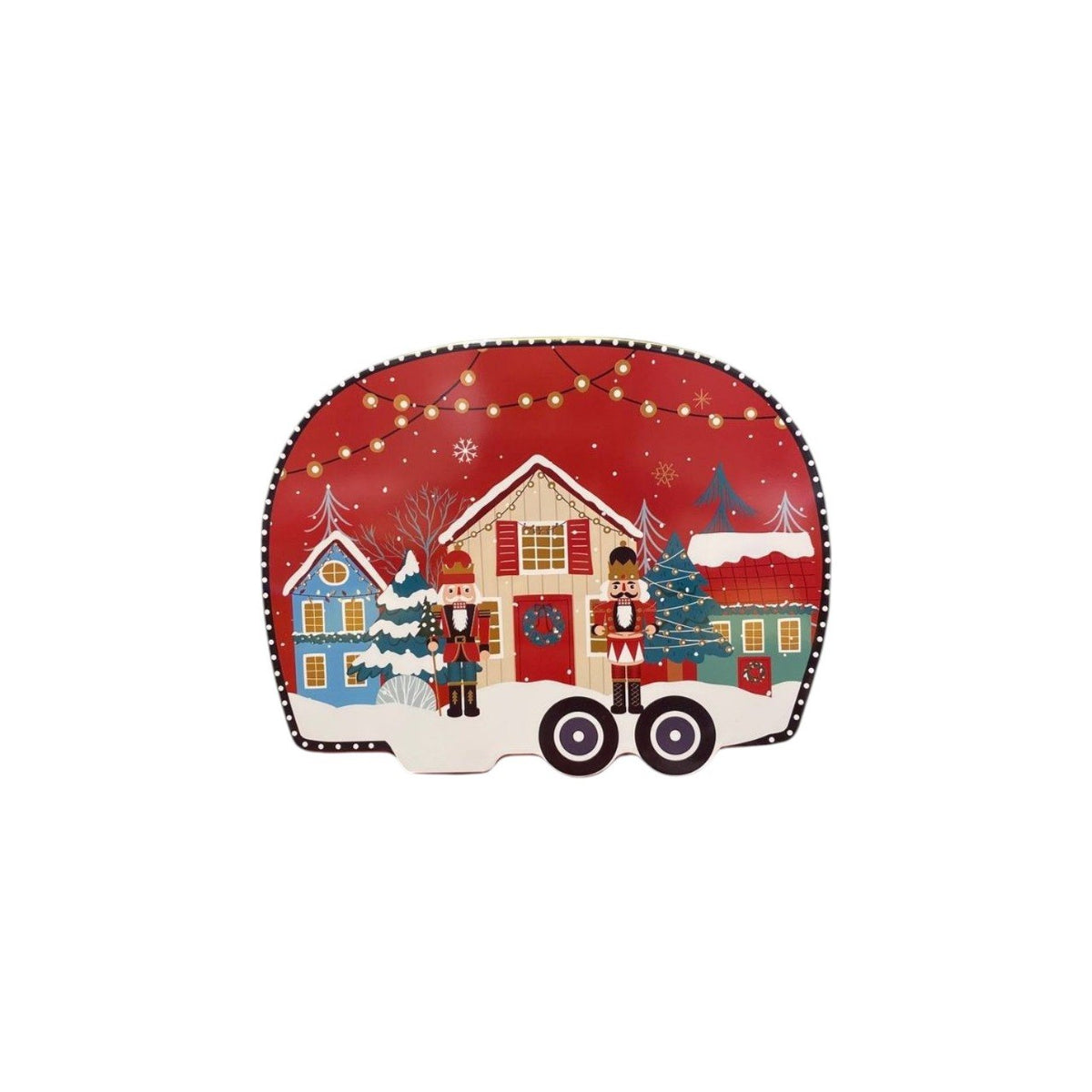 Christmas car in a metal tin
