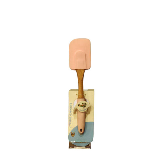 Square wooden handle spatula