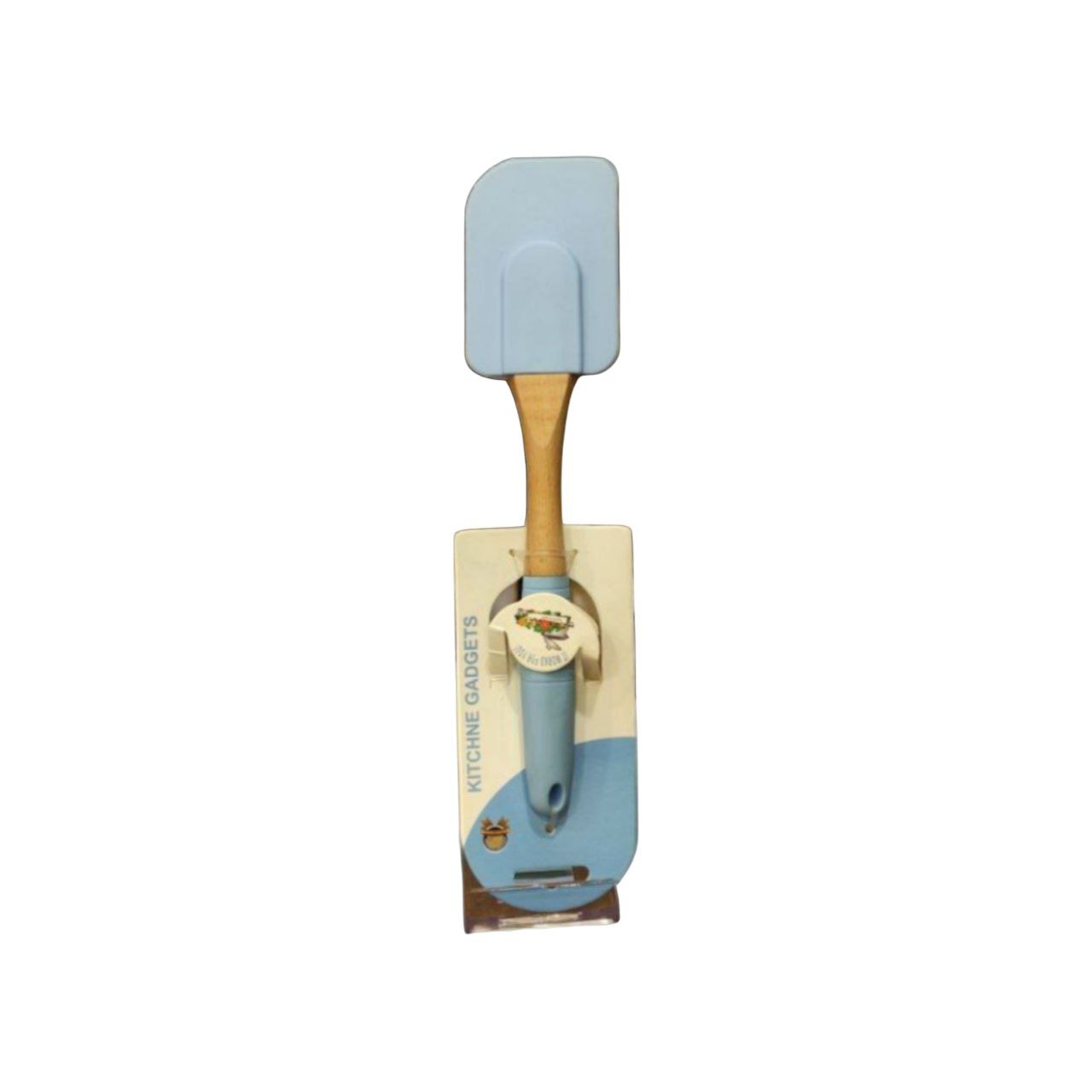 Square wooden handle spatula
