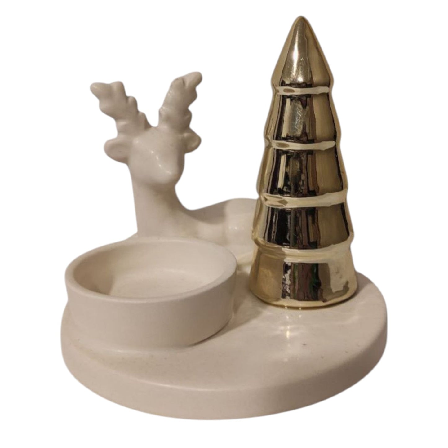 Candlestick deer and tree