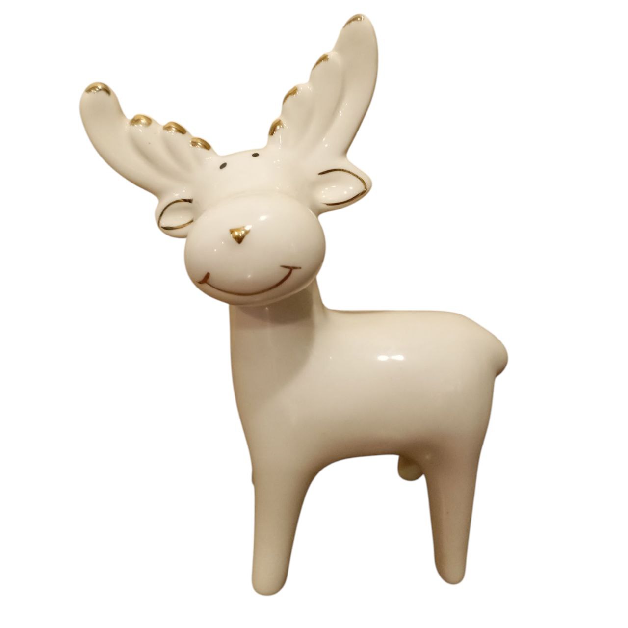 Gilded Reindeer Figurine