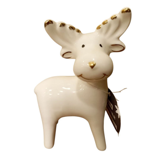 Gilded ceramic Reindeer