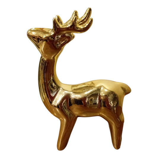 Gilded Ceramic Deer