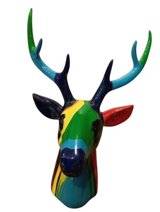 Colored ceramic gazelle
