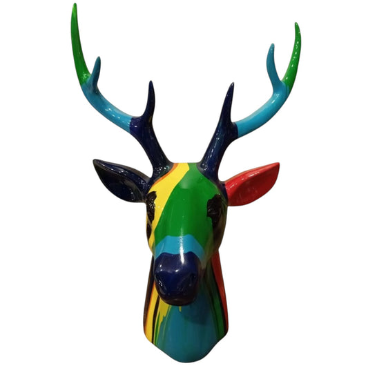 Colored ceramic gazelle