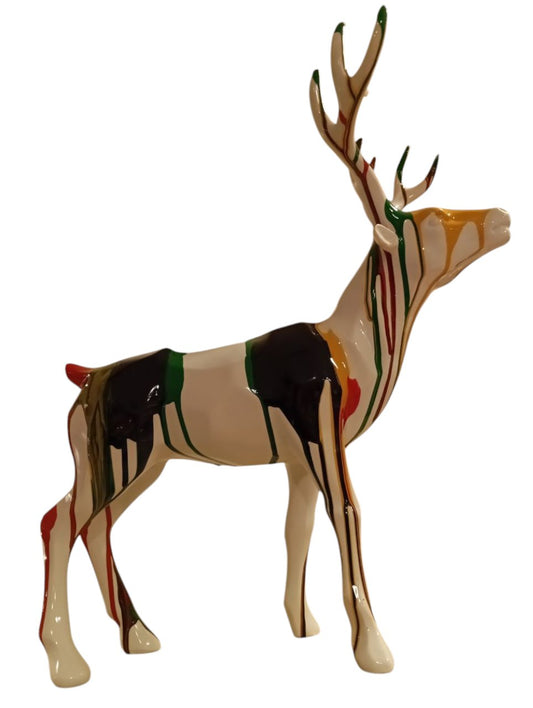 Colored ceramic gazelle