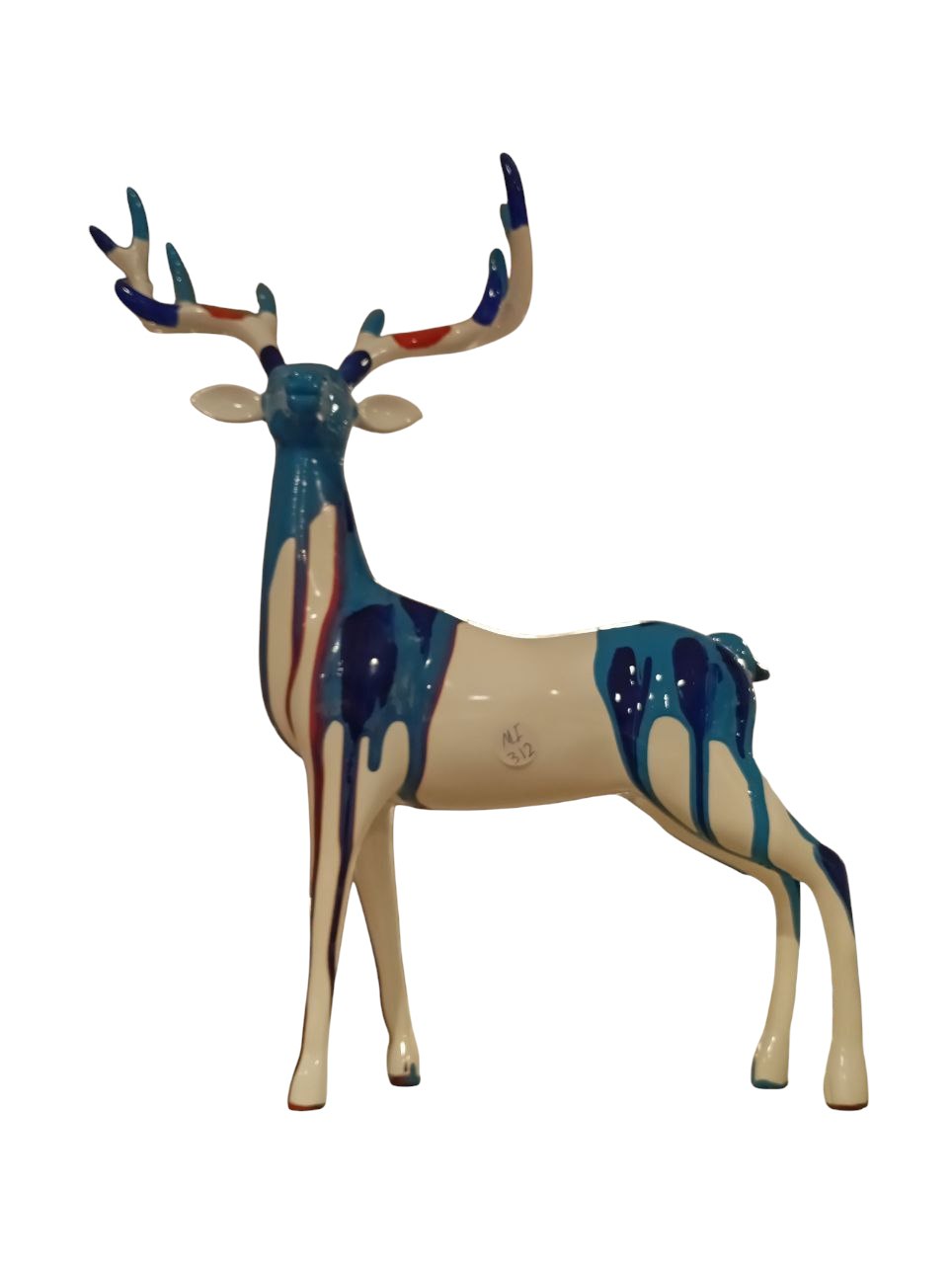 Colored ceramic gazelle