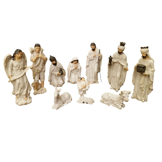 Nativity Set of 11 piece poly resin