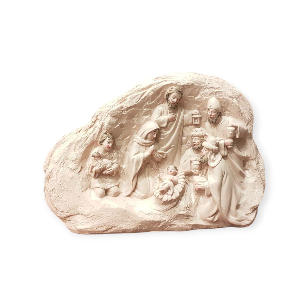 Nativity rock statue