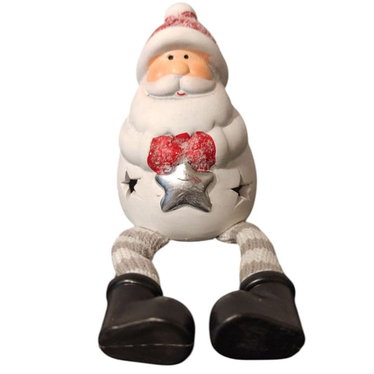 Santa sitting by the light