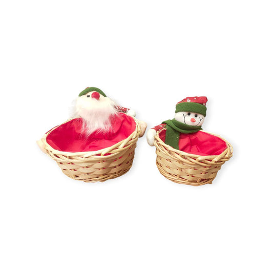 2-piece Christmas basket set