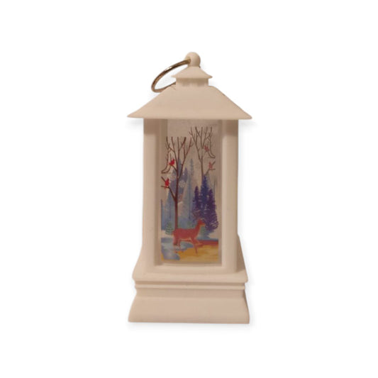 white Christmas lantern