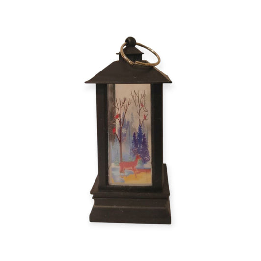 black christmas lantern