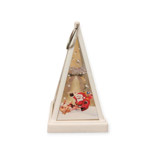 White Christmas Pyramid Lantern