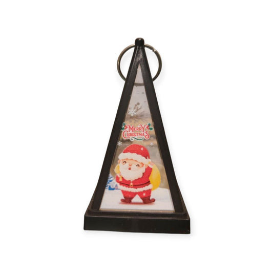 Black Christmas Pyramid Lantern