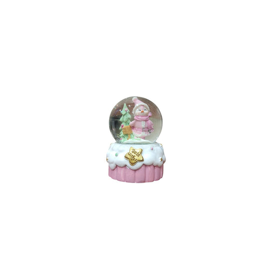 Pink and white water bowl