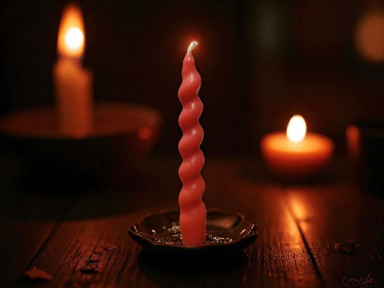 zigzag candle