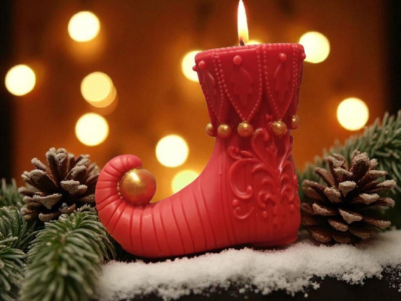 Shoe candle