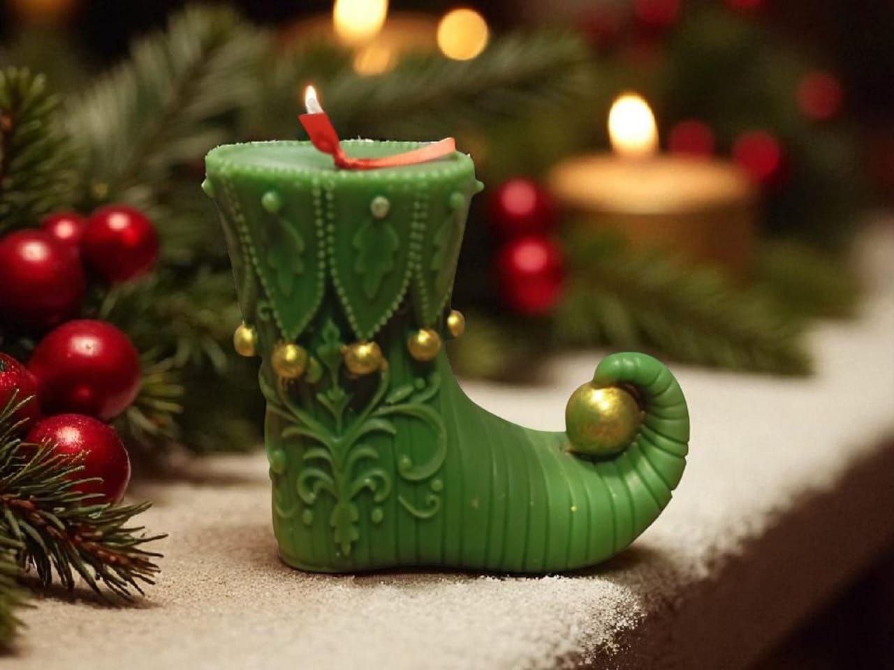 Shoe candle