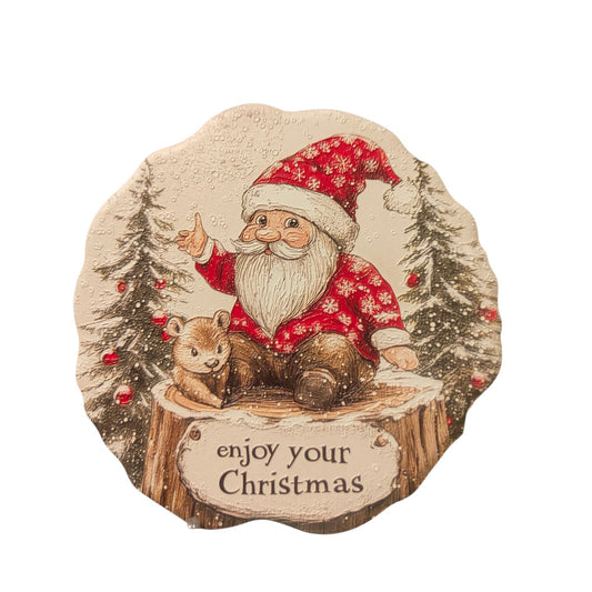 3D Circular Ceramic Coaster