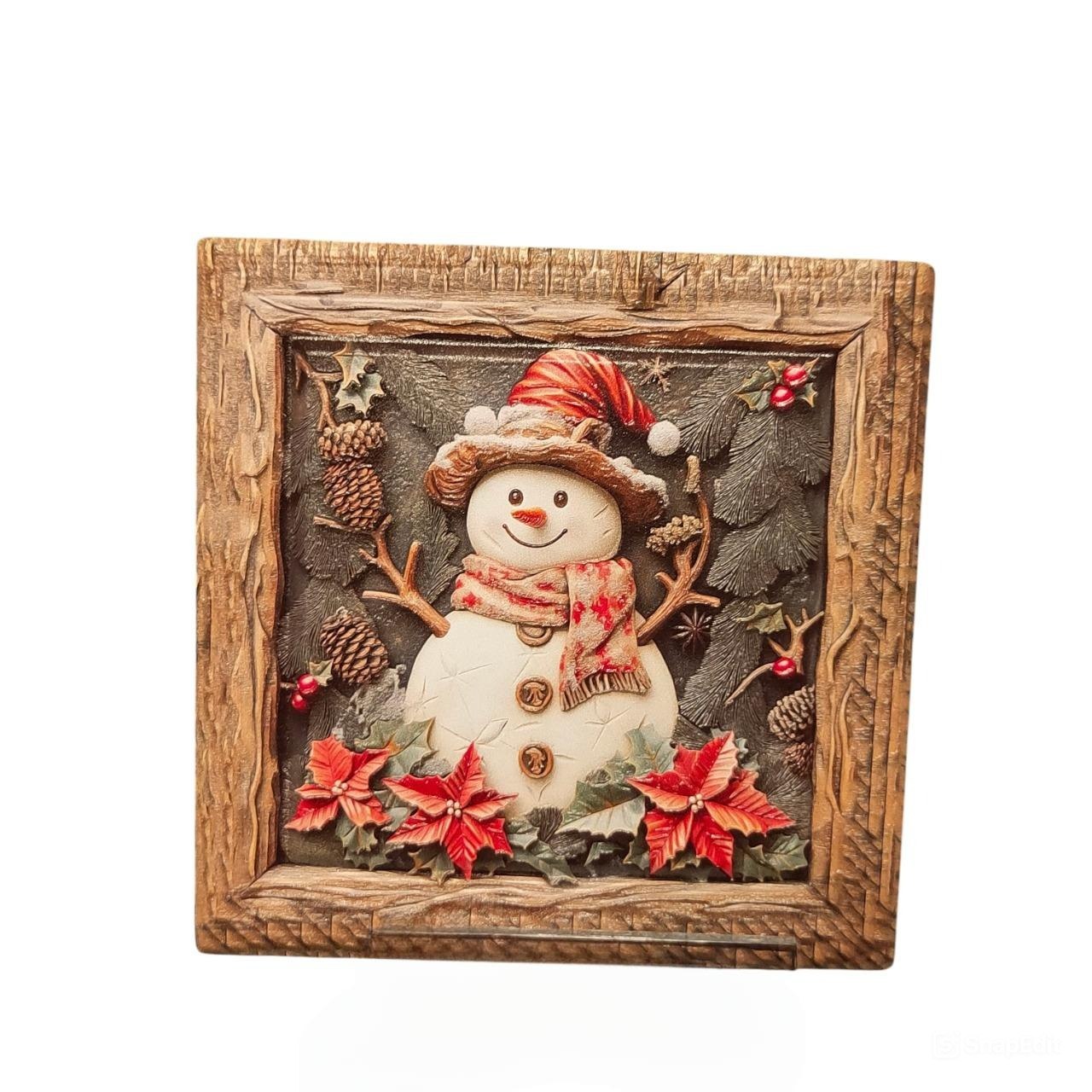 3D Square Ceramic Coaster