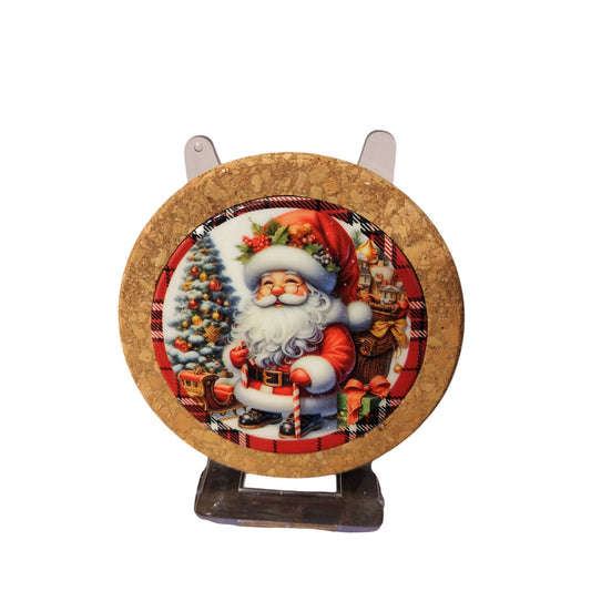 Round ceramic foam coaster