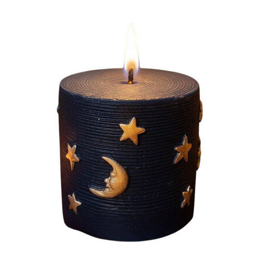Round Blue Candle