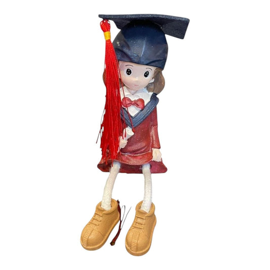 Statue of a seated graduate