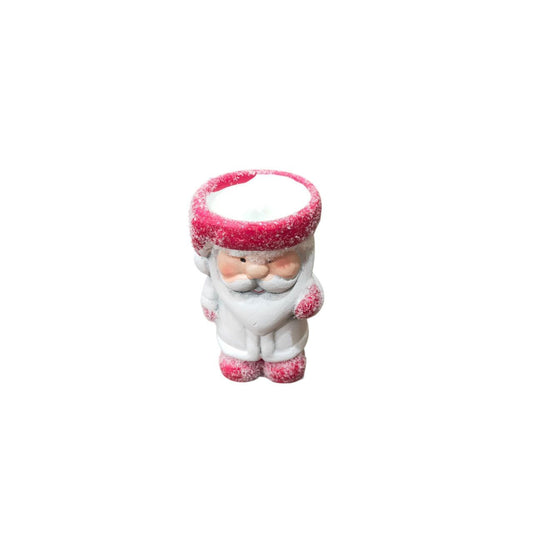 Santa standing candle