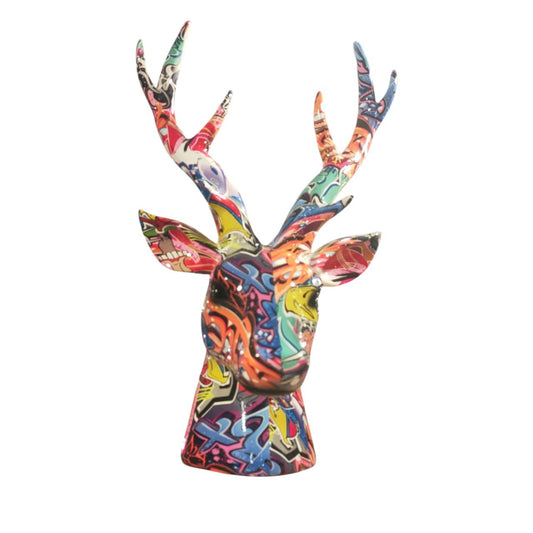 Colorful gazelle head
