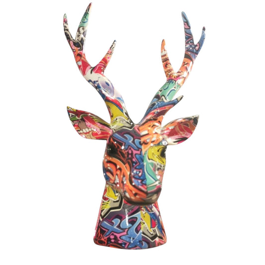 Colorful gazelle head