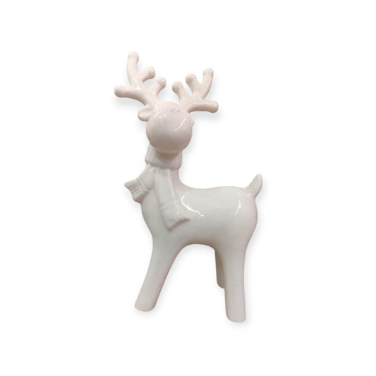 Christmas Ceramic Reindeer Figurine