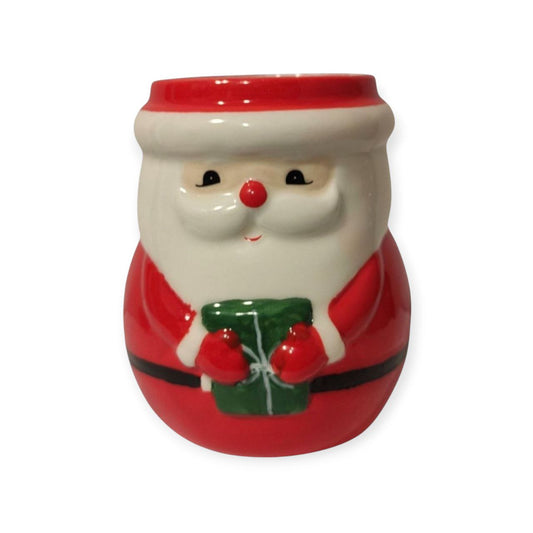 Santa Claus-shaped vase for plants Ceramic