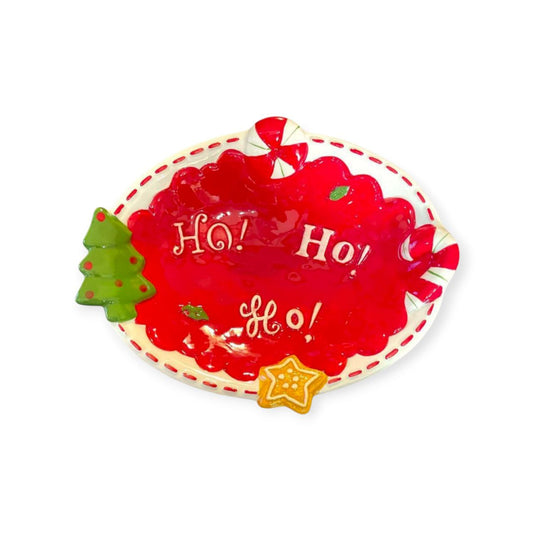 Christmas round plate