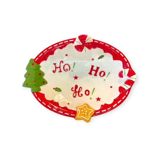 Christmas round plate