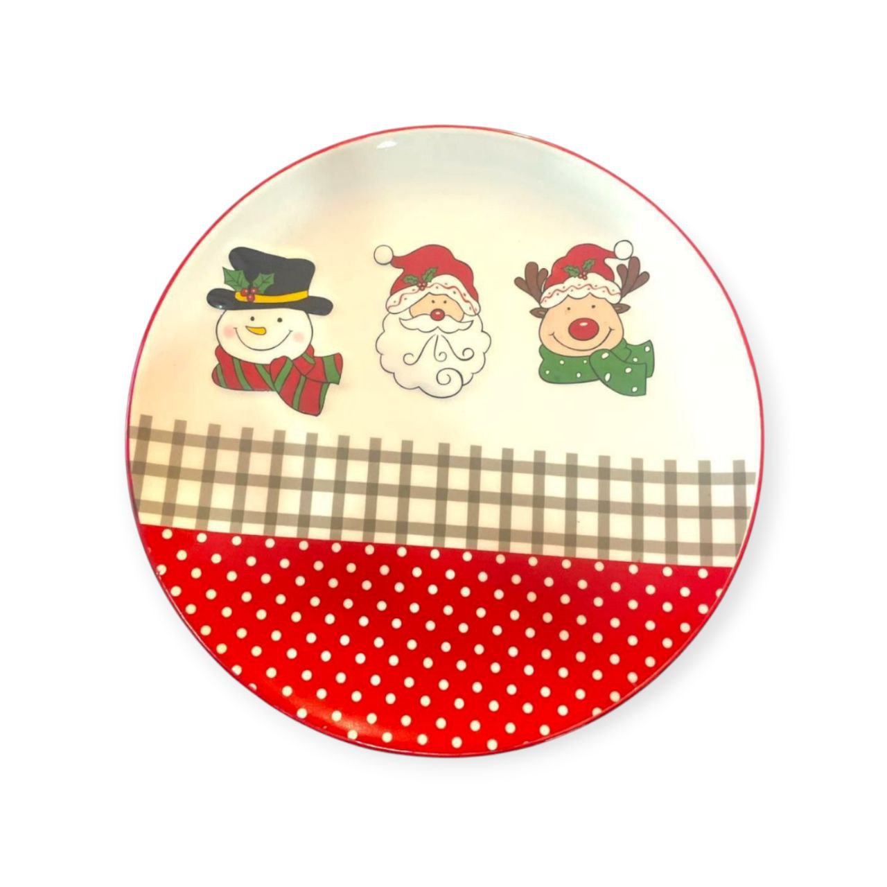 Christmas round plate