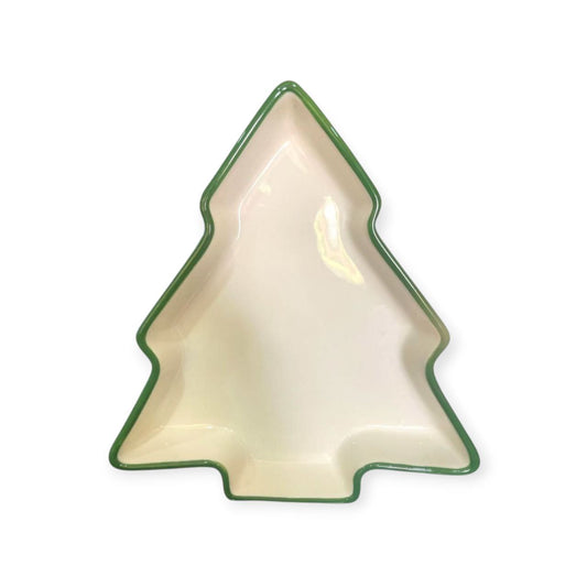 Christmas tree snack plates