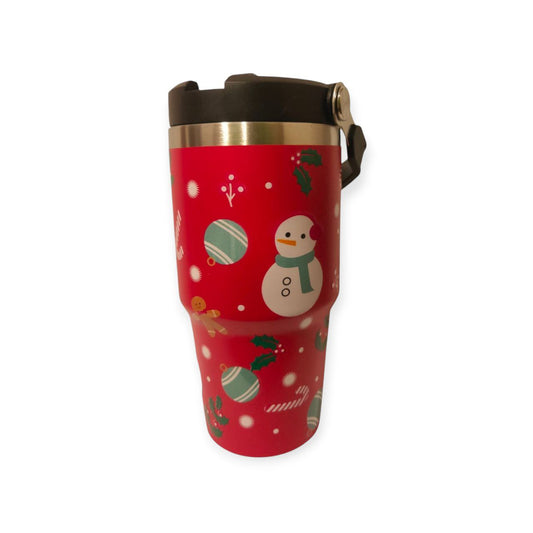 Stainless steel mug with handle