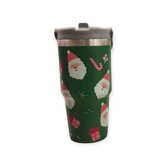Stainless steel mug with handle