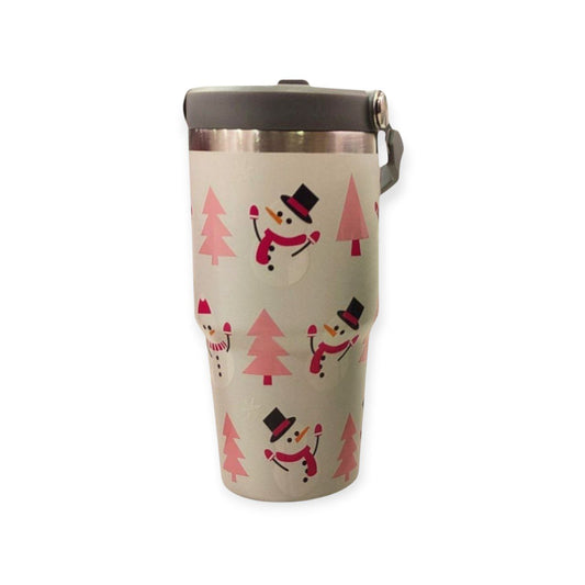 Stainless steel mug with handle