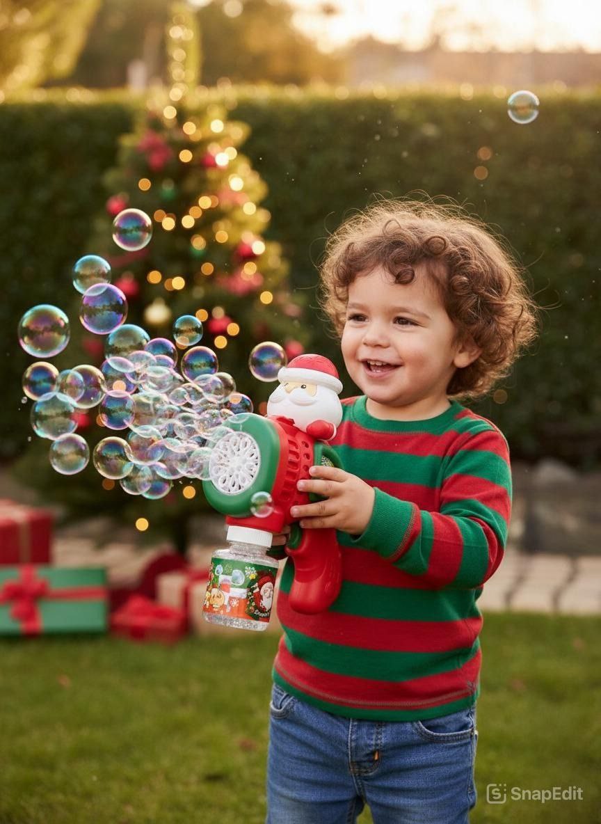 Bubbles Santa gun