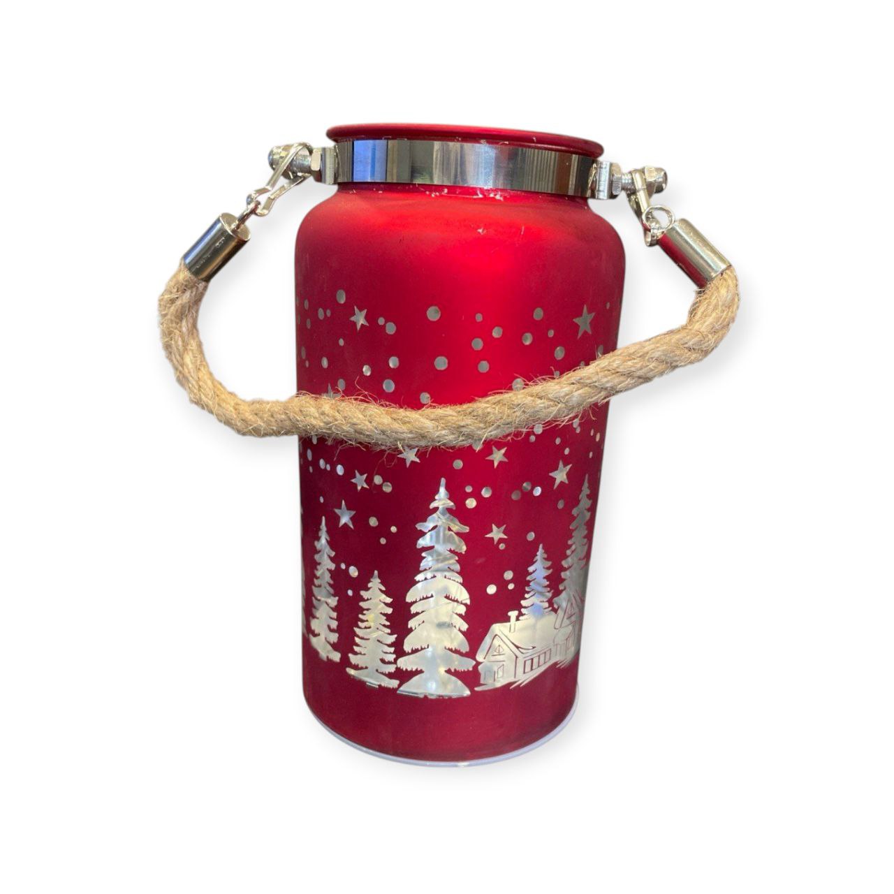 CHRISTMAS LIGHT GLASS CUP ORNAMENT