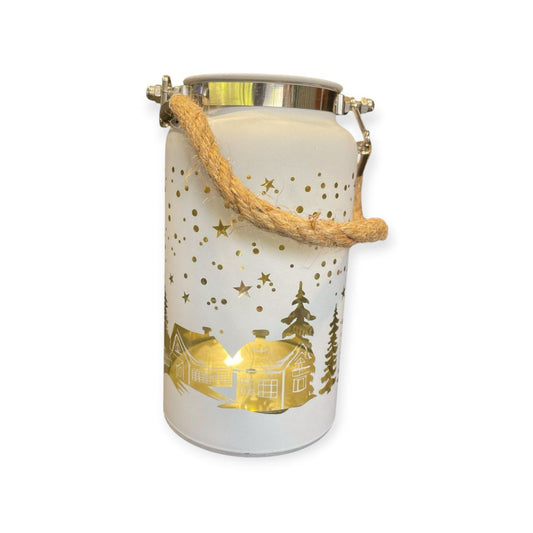 CHRISTMAS LIGHT GLASS CUP ORNAMENT
