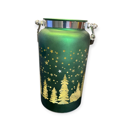 CHRISTMAS LIGHT GLASS CUP ORNAMENT