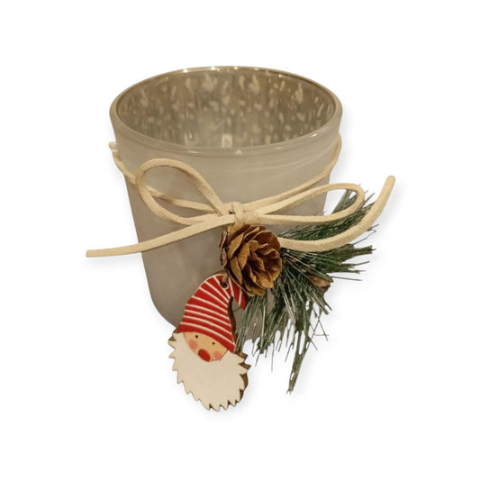 Tealight Holder with Christmas Tag