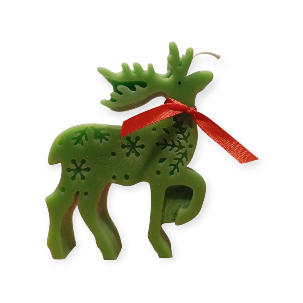 Large standing deer candle