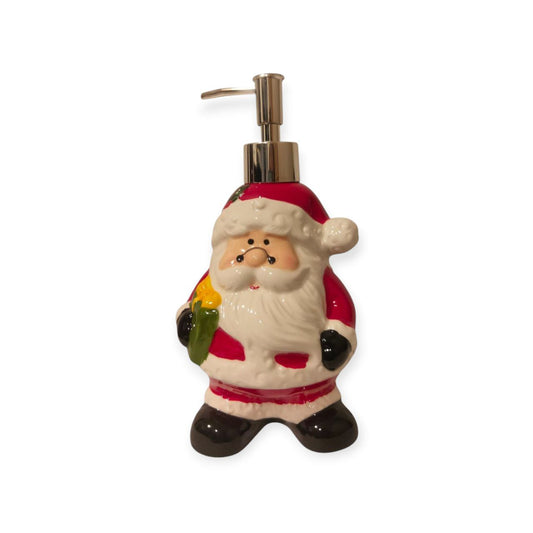 Santa ceramic soap dispenser